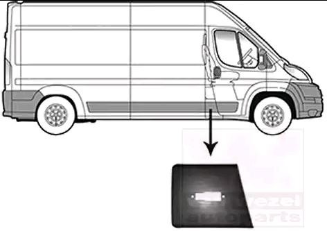 VAN WEZEL Seitenschutzleiste OPEL,FIAT,PEUGEOT 1651408 735422946,8547W3 Seitenleiste,Seitenschutz von VAN WEZEL