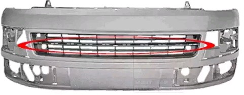 VAN WEZEL Stoßstange VW 5790575 7E5807217D,7E5807217DGRU Stoßfänger,Frontschürze,Frontstoßstange von VAN WEZEL