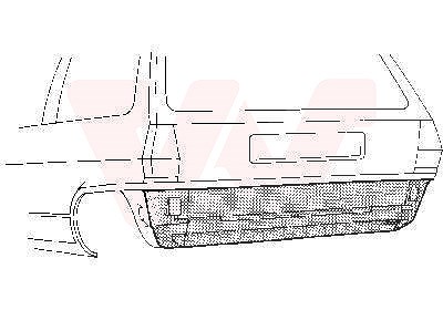 Van Wezel Abschlussblech, unten, 2-türig [Hersteller-Nr. 5820136] für VW von VAN WEZEL