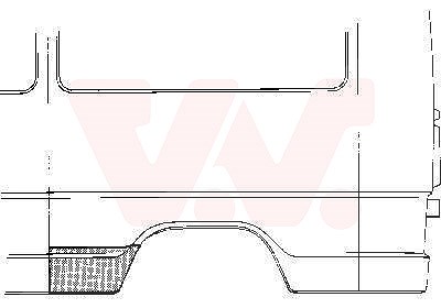 Van Wezel Anschlussblech, L=57cm [Hersteller-Nr. 3071142] für Mercedes-Benz von VAN WEZEL