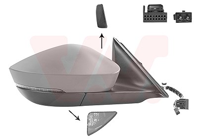 Van Wezel Außenspiegel [Hersteller-Nr. 7647828] für Skoda von VAN WEZEL