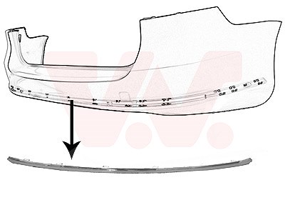 Van Wezel Blende, Stoßfänger [Hersteller-Nr. 5740551] für VW von VAN WEZEL