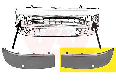 Van Wezel Blende, Stoßfänger [Hersteller-Nr. 5790485] für VW von VAN WEZEL