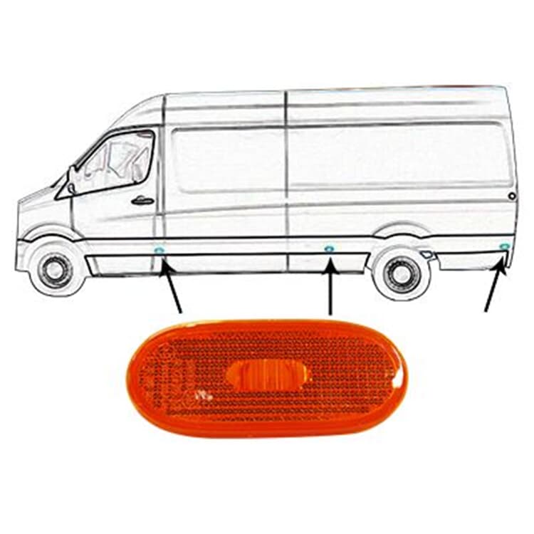 Van Wezel Blinkleuchte links Mercedes Sprinter VW Crafter von VAN WEZEL