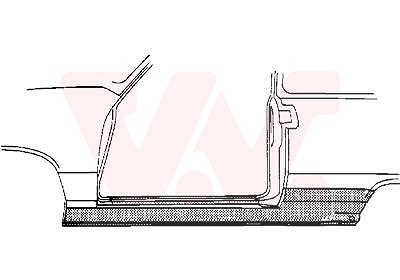 Van Wezel Einstiegblech, 2-türig [Hersteller-Nr. 5824101] für VW von VAN WEZEL