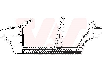 Van Wezel Einstiegblech, 4/5-Türig [Hersteller-Nr. 3734103] für Opel von VAN WEZEL