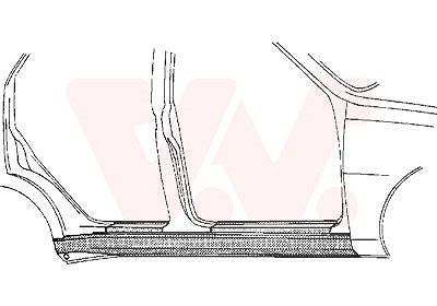 Van Wezel Einstiegblech, 4/5-Türig [Hersteller-Nr. 5834104] für VW von VAN WEZEL