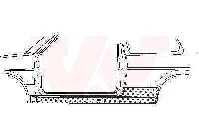 Van Wezel Einstiegblech, 4-türig [Hersteller-Nr. 5812103] für VW von VAN WEZEL