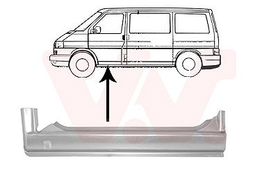 Van Wezel Einstiegblech, kurz, kpl. [Hersteller-Nr. 5874101] für VW von VAN WEZEL