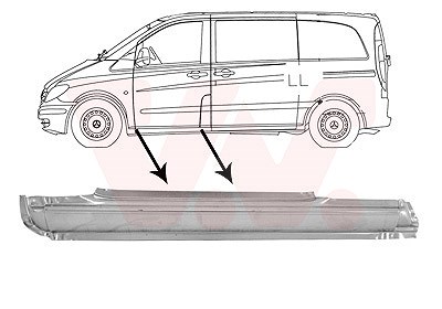 Van Wezel Einstiegblech [Hersteller-Nr. 3080101] für Mercedes-Benz von VAN WEZEL