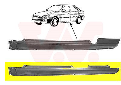 Van Wezel Einstiegblech rechts (Beifahrerseite) 4/5-Türig [Hersteller-Nr. 1854104] für Ford von VAN WEZEL