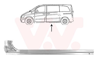 Van Wezel Einstiegsblech [Hersteller-Nr. 3081109] für Mercedes-Benz von VAN WEZEL