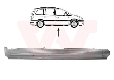 Van Wezel Einstiegsblech [Hersteller-Nr. 3792104] für Opel von VAN WEZEL