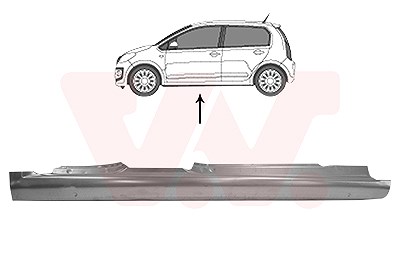 Van Wezel Einstiegsblech [Hersteller-Nr. 5701103] für Seat, Skoda, VW von VAN WEZEL