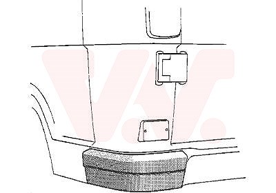 Van Wezel Endstück, hinten, Kunstsoff, 81- [Hersteller-Nr. 3071533] für Mercedes-Benz von VAN WEZEL