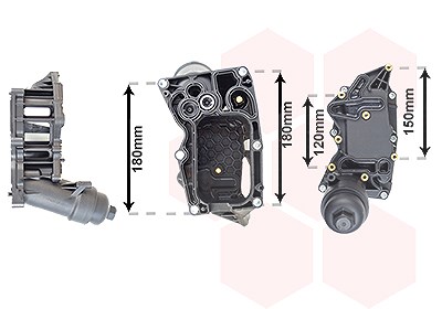 Van Wezel Gehäuse, Ölfilter [Hersteller-Nr. 06013754] für BMW von VAN WEZEL