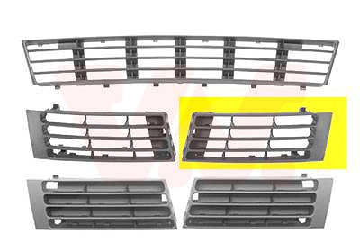 Van Wezel Gitter f. Stoßstange vorn [Hersteller-Nr. 0324591] für Audi von VAN WEZEL