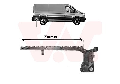 Van Wezel Halter, Stoßfänger [Hersteller-Nr. 1991536] für Ford von VAN WEZEL