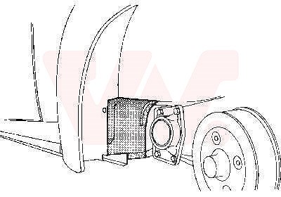 Van Wezel Innen-Kotflügel hinten, vorn [Hersteller-Nr. 5801470] für VW von VAN WEZEL