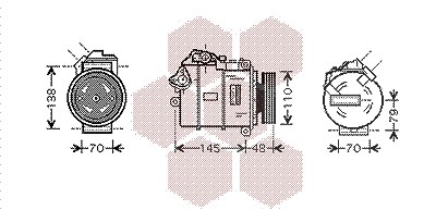 Van Wezel Kompressor, Klimaanlage [Hersteller-Nr. 0600K317] für BMW von VAN WEZEL