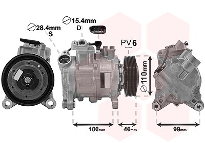 Van Wezel Kompressor, Klimaanlage [Hersteller-Nr. 0600K489] für BMW von VAN WEZEL