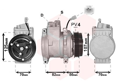 Van Wezel Kompressor, Klimaanlage [Hersteller-Nr. 0800K041] für Chevrolet von VAN WEZEL