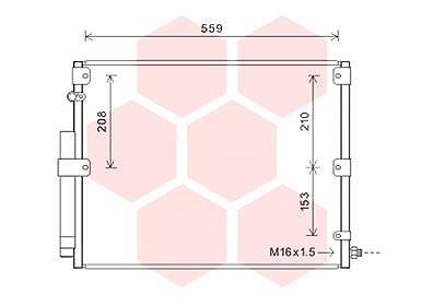 Van Wezel Kondensator, Klimaanlage [Hersteller-Nr. 53005617] für Toyota von VAN WEZEL