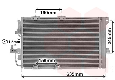 Van Wezel Kondensator mit Trockner [Hersteller-Nr. 37005326] für Opel von VAN WEZEL