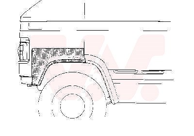 Van Wezel Kotflügel, vorn, Reparaturstück, Kante [Hersteller-Nr. 3050.55] für Mercedes-Benz von VAN WEZEL