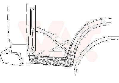 Van Wezel Kotflügel, vorn, vorn [Hersteller-Nr. 5858102] für VW von VAN WEZEL