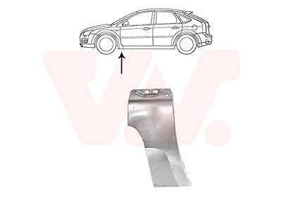 Van Wezel Kotflügel [Hersteller-Nr. 1863155] für Ford von VAN WEZEL