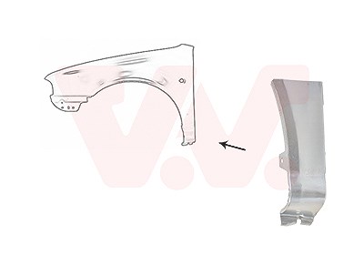 Van Wezel Kotflügel [Hersteller-Nr. 7620155] für Skoda von VAN WEZEL