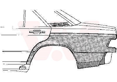 Van Wezel Kotflügel hinten, unten [Hersteller-Nr. 3020144] für Mercedes-Benz von VAN WEZEL