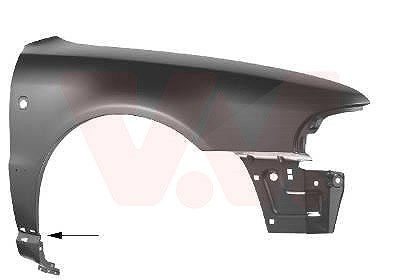 Van Wezel Kotflügel vorne rechts mit Blinkerloch [Hersteller-Nr. 0323658] für Audi von VAN WEZEL