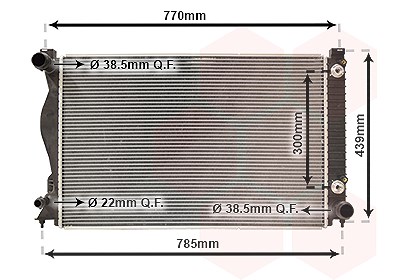 Van Wezel Kühler, Motorkühlung [Hersteller-Nr. 03002231] für Audi von VAN WEZEL