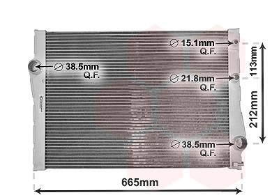 Van Wezel Kühler, Motorkühlung [Hersteller-Nr. 06002471] für BMW von VAN WEZEL