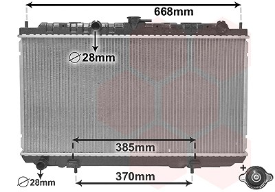 Van Wezel Kühler, Motorkühlung [Hersteller-Nr. 13002215] für Nissan von VAN WEZEL