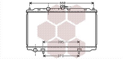 Van Wezel Kühler, Motorkühlung [Hersteller-Nr. 13002217] für Nissan von VAN WEZEL