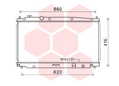 Van Wezel Kühler, Motorkühlung [Hersteller-Nr. 25002253] für Honda von VAN WEZEL