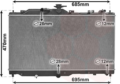 Van Wezel Kühler, Motorkühlung [Hersteller-Nr. 27012702] für Mazda von VAN WEZEL