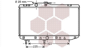 Van Wezel Kühler, Motorkühlung [Hersteller-Nr. 53002151] für Toyota von VAN WEZEL