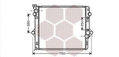 Van Wezel Kühler, Motorkühlung [Hersteller-Nr. 53002478] für Toyota von VAN WEZEL