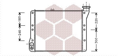 Van Wezel Kühler, Motorkühlung [Hersteller-Nr. 58002054] für VW von VAN WEZEL