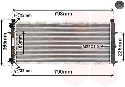 Van Wezel Kühler, Motorkühlung [Hersteller-Nr. 58002094] für VW von VAN WEZEL