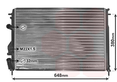 Van Wezel Kühler, Motorkühlung [Hersteller-Nr. 43002241] für Renault von VAN WEZEL