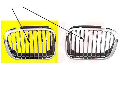 Van Wezel Kühlergitter [Hersteller-Nr. 0646516] für BMW von VAN WEZEL