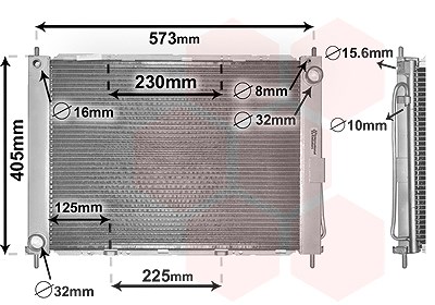 Van Wezel Kühlmodul [Hersteller-Nr. 4300M405] für Renault von VAN WEZEL