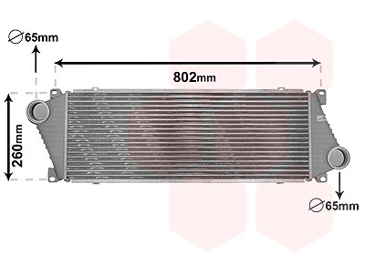 Van Wezel Ladeluftkühler, 717x255x34 [Hersteller-Nr. 30004217] für Mercedes-Benz, VW von VAN WEZEL