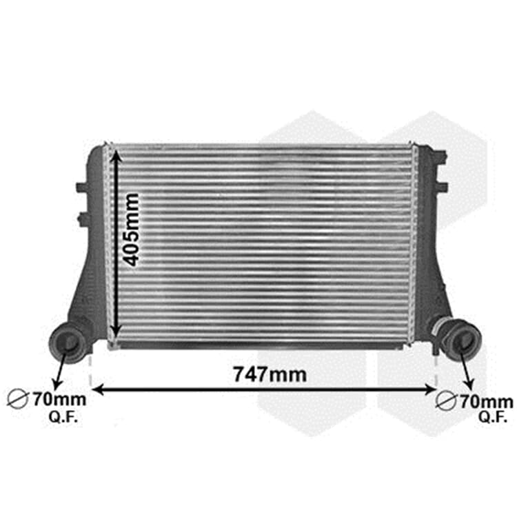 Van Wezel Ladeluftk?hler Audi A3 Seat Leon Skoda Octavia VW Passat Golf von VAN WEZEL