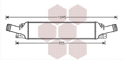 Van Wezel Ladeluftkühler [Hersteller-Nr. 03004294] für Audi, Porsche von VAN WEZEL